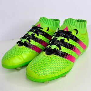 ADIDAS ACE 16.1‎ PRIMEKNIT FG/AG GREEN SIZE 5.5 MENS AQ5151